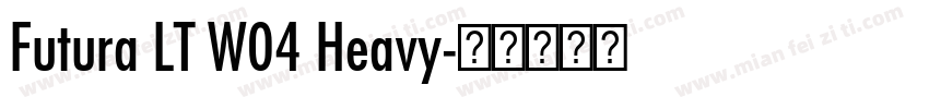 Futura LT W04 Heavy字体转换
